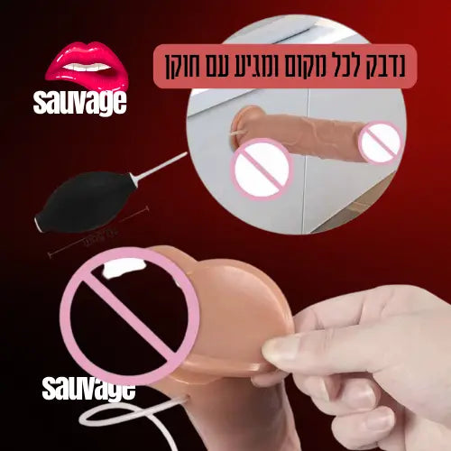דילדו בצורה פין גדול sauvage