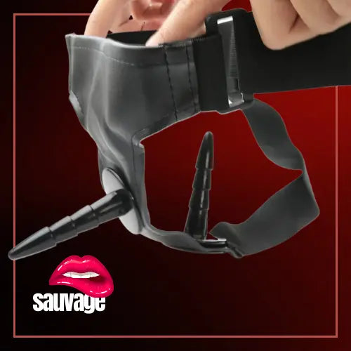 רצועת רתמה דילדו לזוגות sauvage