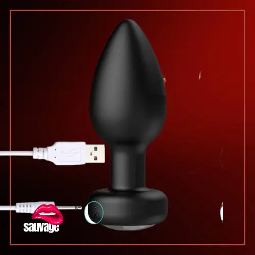 פלאג אנאלי בעל 10 מצבי מהירות עם שלט רחוק sauvage