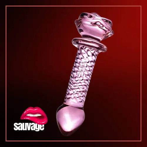 דילדו פרח קריסטל זכוכית sauvage